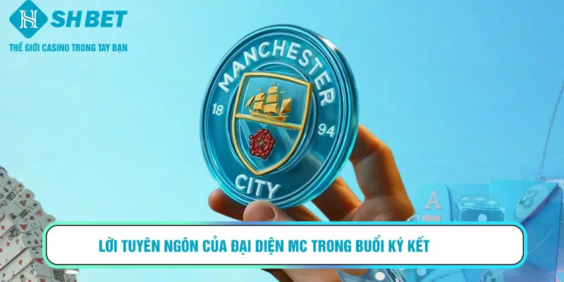 Lời tuyên ngôn của đại diện MC trong buổi ký kết